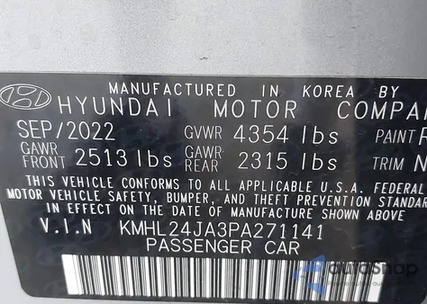 2023 Hyundai Sonata Se from USA, damaged, VIN KMHL24JA3PA271141